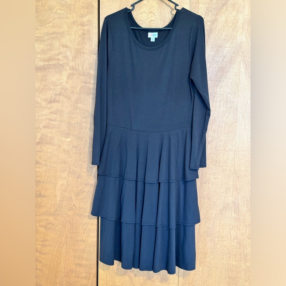 LuLaRoe EUC size XL Black Georgia Dress